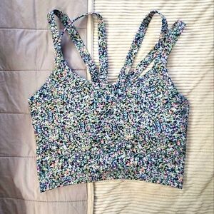 Sage Collective Floral Print Women's Sport Bra Size M
